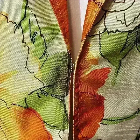 Susan Graver Jacket Blazer Womens Small Colorful Pockets Floral - Picture 8 of 13